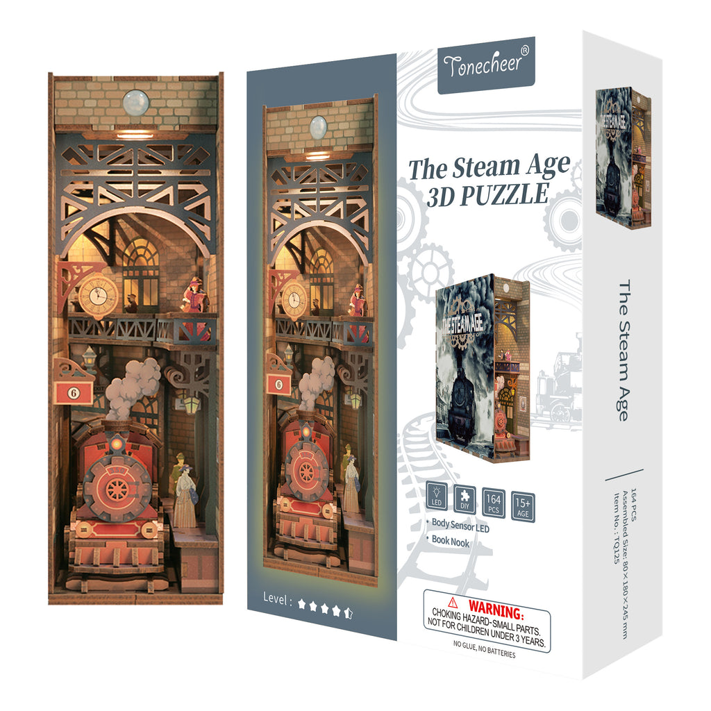 The Steam Age Book Nook Tonecheer