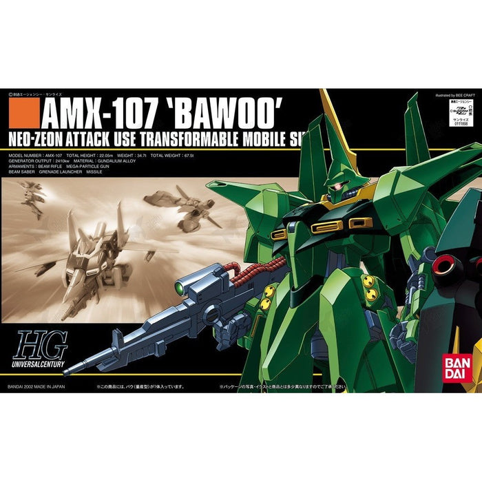 Bandai - G5055727 - Bandai 1/144 HGUC AMX107 BAWOO MASS PRODUCTION