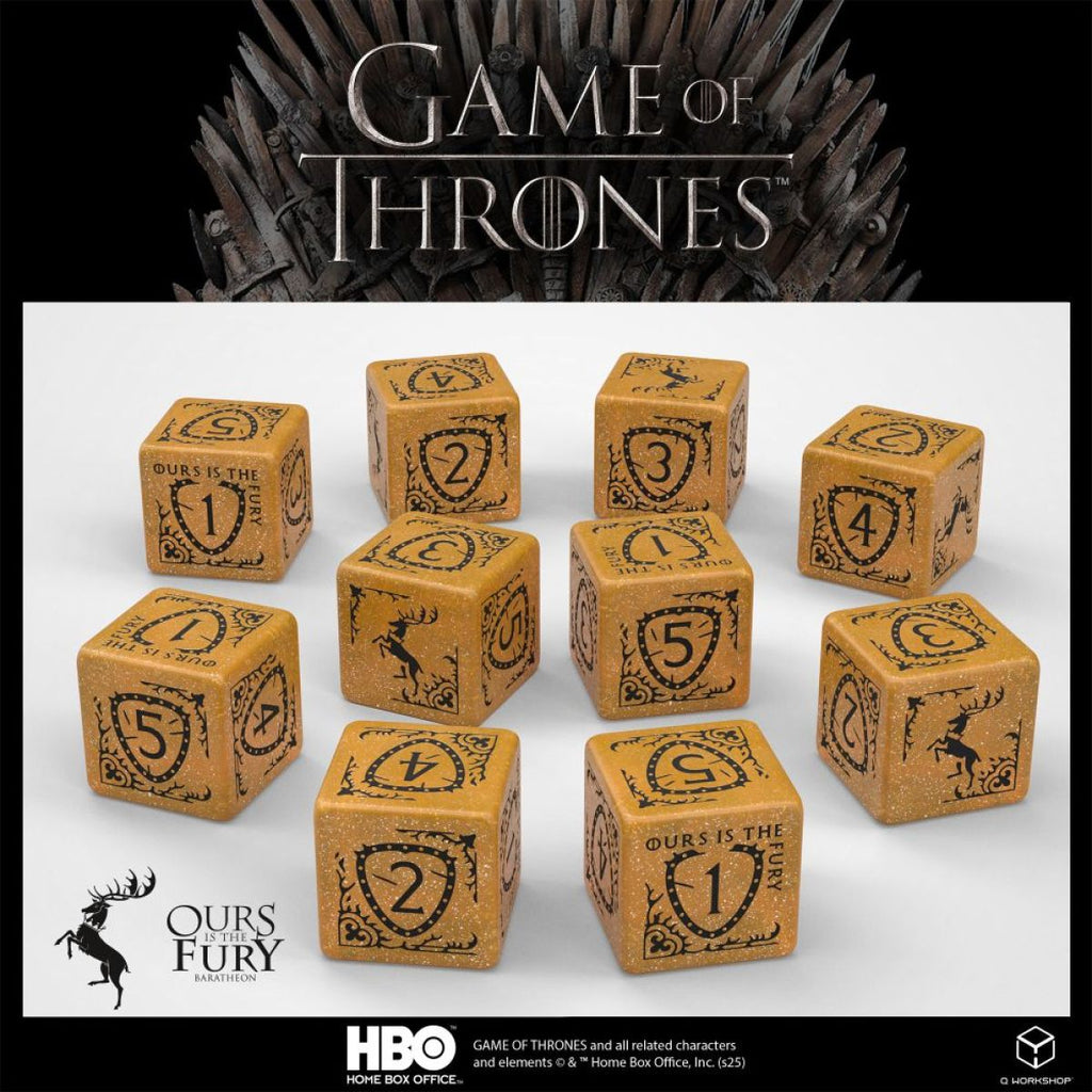 Q Workshop - Game of Thrones - Baratheon Dice Set 10x D6