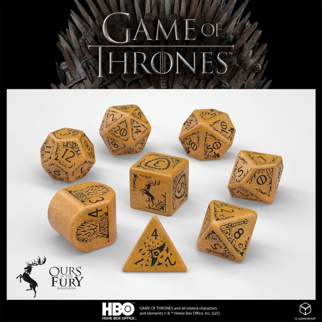 Q Workshop - Game of Thrones - Baratheon Dice Set 8