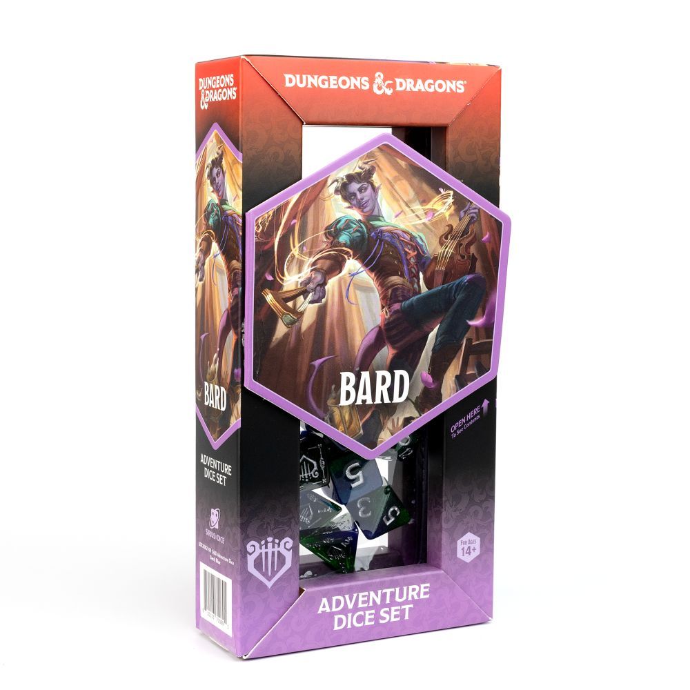 D&D Adventure Dice - Sirius Dice - Bard - Blue