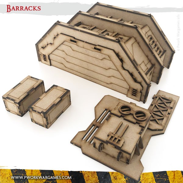 PWork - Barracks - MDF Terrain Scenery