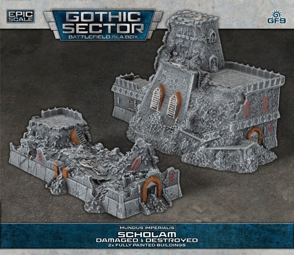 Battlefield in a Box - BB682 - Gothic Sector – Mundus Imperialis: Scholam (Damaged & Destroyed)