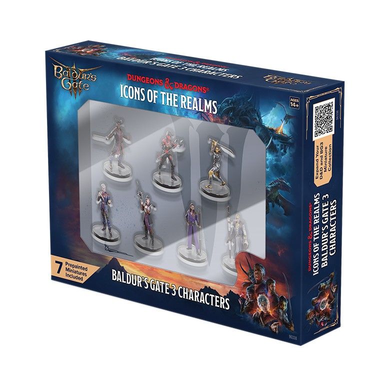 D&D Icons of the Realms Miniatures Baldurs Gate Baldur's Gate 3 – Character Boxed Set