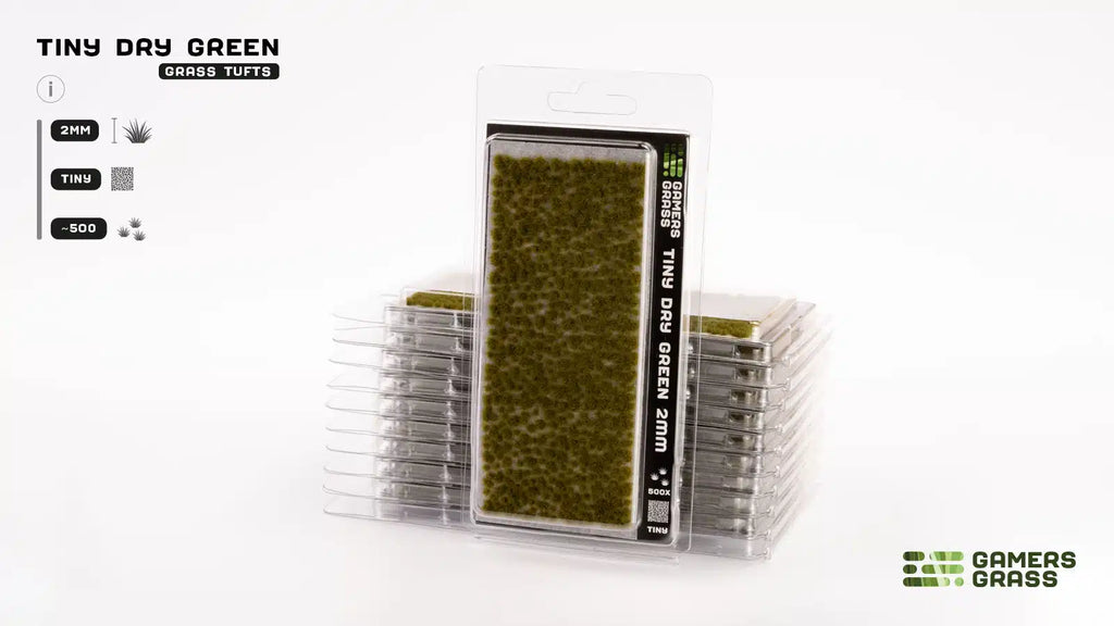 Gamers Grass - Tiny Dry Green (2mm) - GGTT-DG