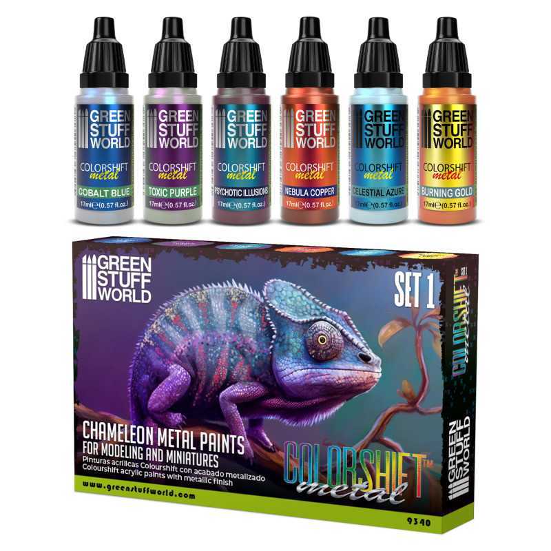 Green Stuff World - 9340 - Chameleon Acrylic Paint Set 1