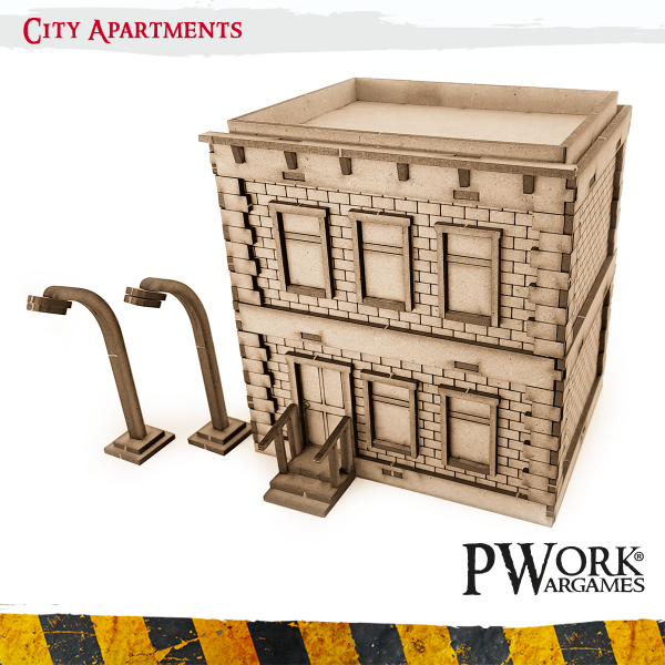 PWork - City Apartments - MDF Terrain Scenery