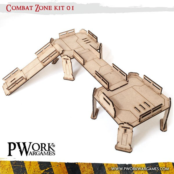 PWork - Combat Zone 01 - MDF Terrain Scenery