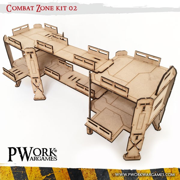 PWork - Combat Zone 02 - MDF Terrain Scenery