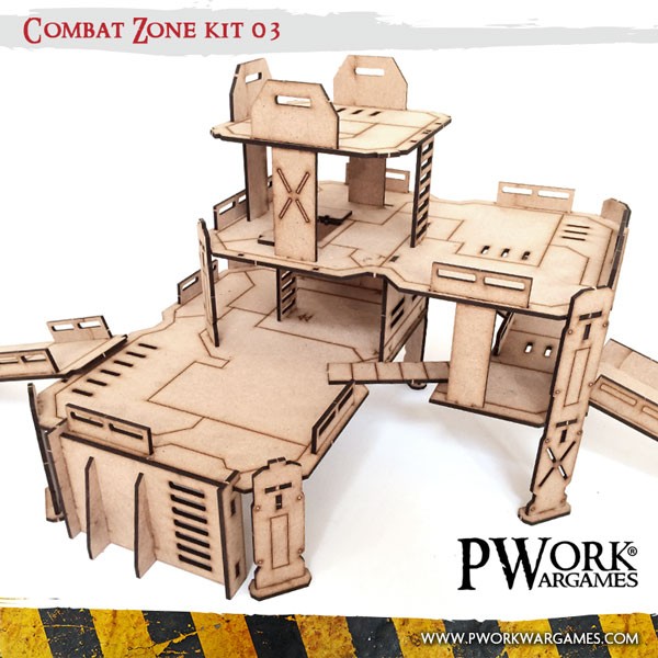 PWork - Combat Zone 03 - MDF Terrain Scenery