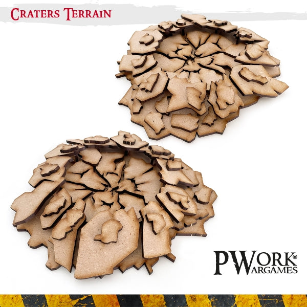 PWork - Craters Terrain - MDF Terrain Scenery