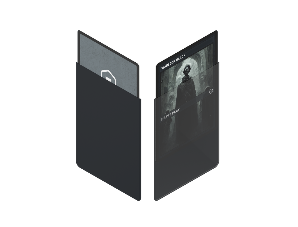 Heavy Play: CURV Sleeves Standard 100 - Warlock Black