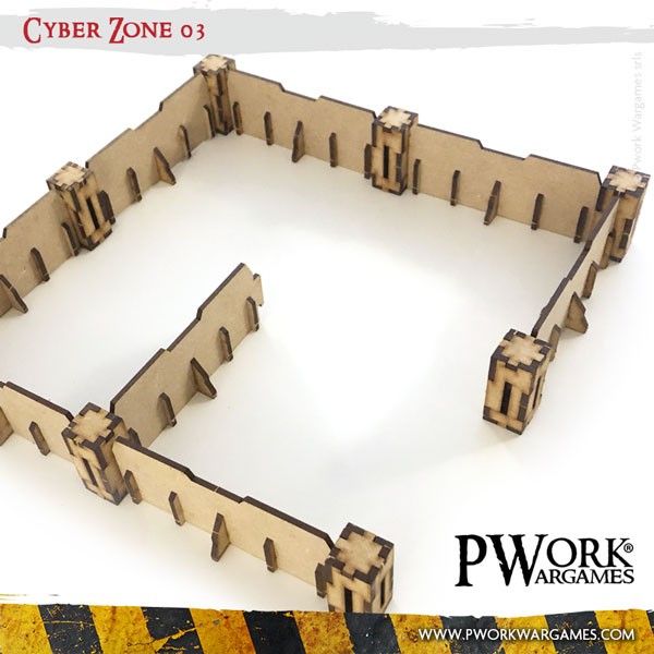 PWork - Cyber Zone 03 - MDF Terrain Scenery