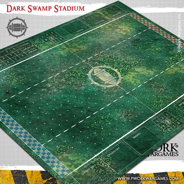 PWork - Blood Bowl - Dark Swamp Stadium - Fantasy Football Mat