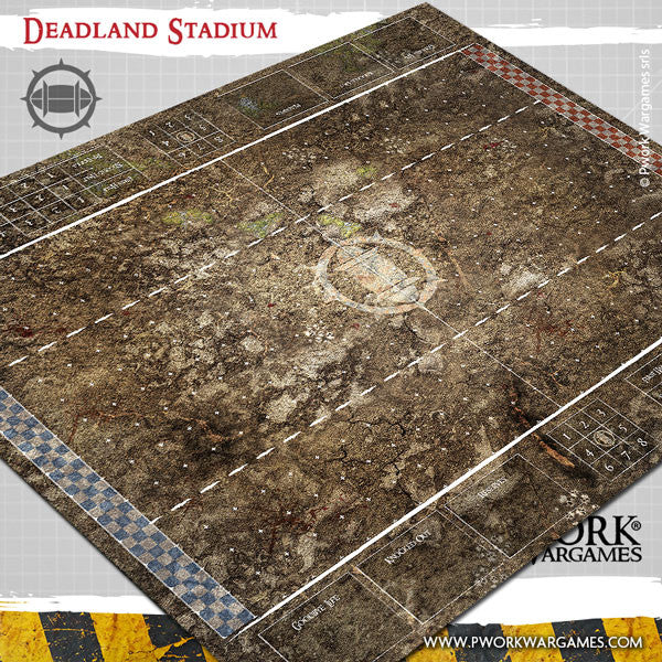 PWork - Blood Bowl - Deadland Stadium - Fantasy Football Mat