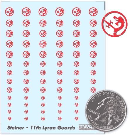 Battletech - Decals - Inner Sphere - Steiner - 11th Lyran Guards