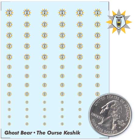 Battletech - Decals - Clan - Ghost Bear - Alpha Galaxy - Ourse Keshik