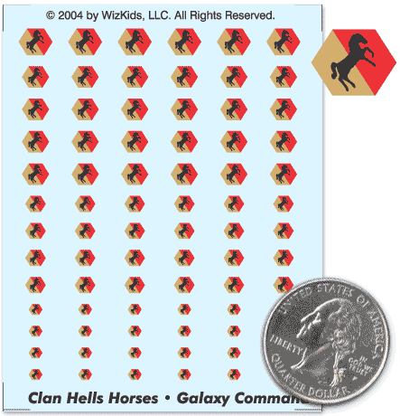 Battletech - Decals - Clan - Hells Horses - Alpha Command