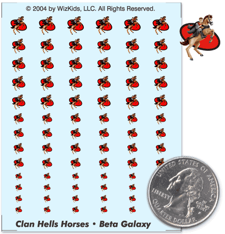 Battletech - Decals - Clan - Hells Horses - Beta Galaxy