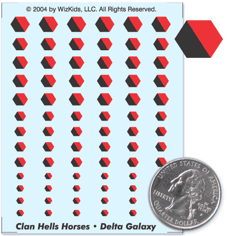 Battletech - Decals - Clan - Hells Horses - Delta Galaxy