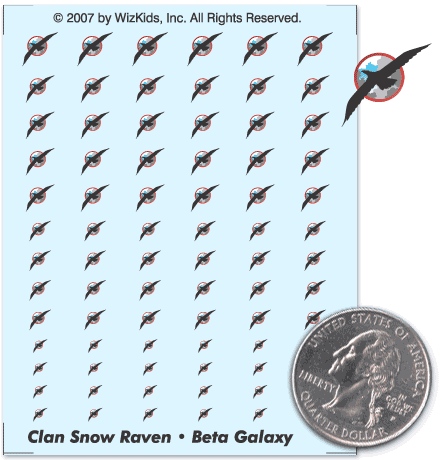 Battletech - Decals - Clan - Snow Ravens - Beta Galaxy