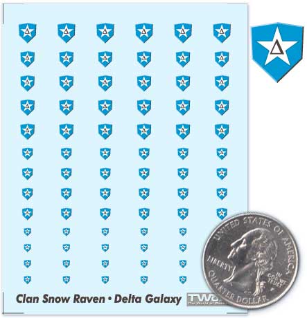 Battletech - Decals - Clan - Snow Ravens - Delta Galaxy