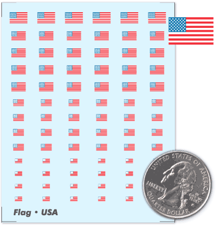 Battletech - Decals - Accessories - Flag - USA – Stone Monkey