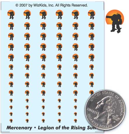 Battletech - Decals - Mercenary - Legion of the Rising Sun