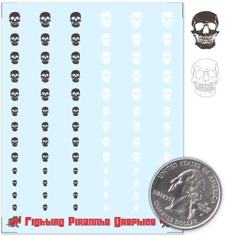 Battletech - Decals - Accessories - Generic Skulls - Skulls 02