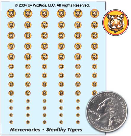 Battletech - Decals - Mercenary - Stealthy Tigers