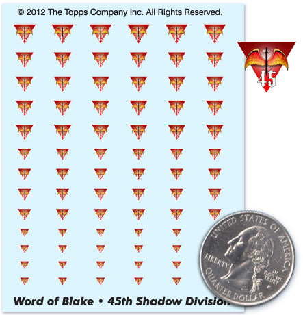 Battletech - Decals - Inner Sphere - Word of Blake - 45th Shadow Division