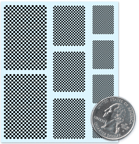 Battletech - Decals - Accessories - Checkers - Black & Clear Checkers