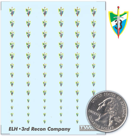 Battletech - Decals - Inner Sphere - Star League Defense Forces - Eridani Light Horse - 3rd Recon Company (The Slashers)