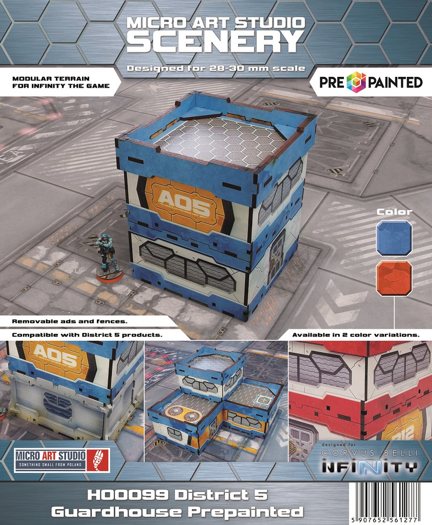 District 5 Guardhouse (1) (Pre-painted) (blue)