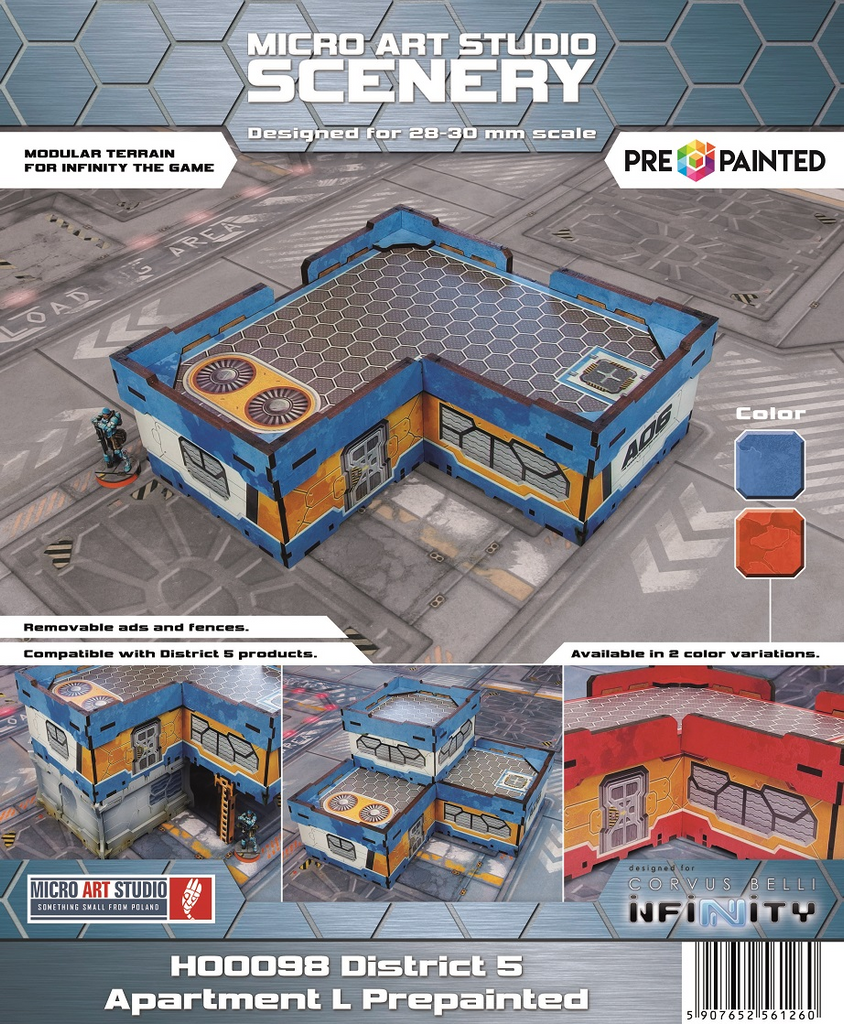 District 5 L-Apartment Prepainted (blue)