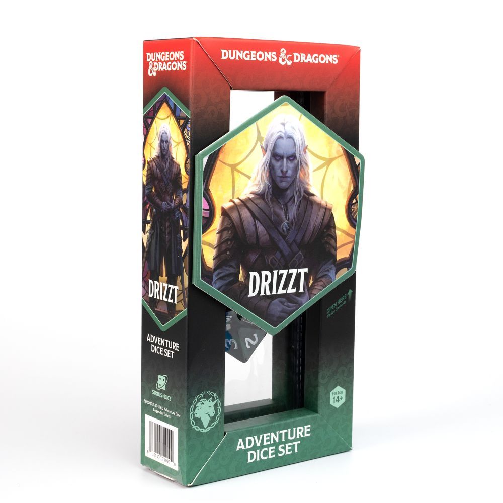 D&D Adventure Dice - Sirius Dice - Legend of Drizzt - Green