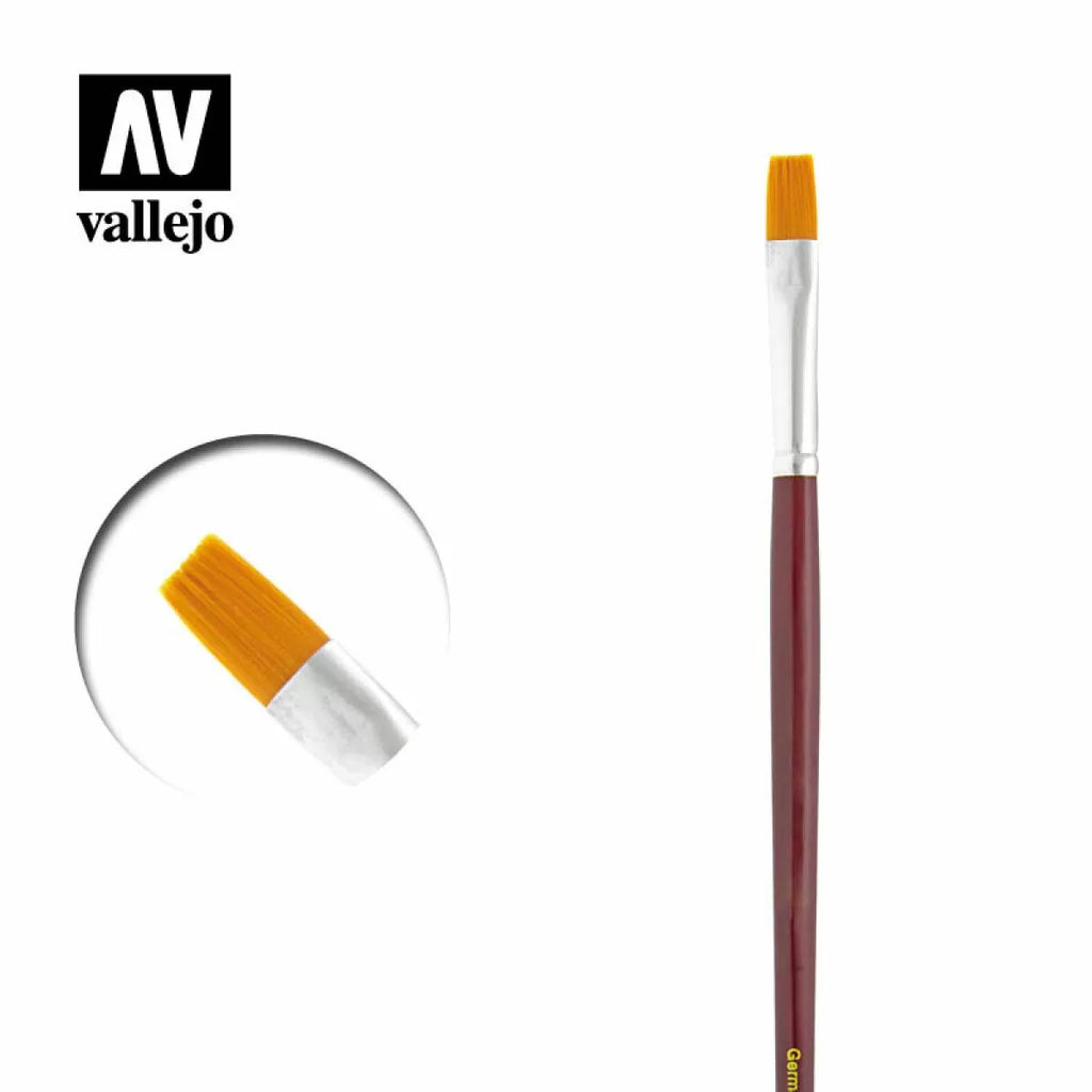 Vallejo Brushes - Effects - Flat Rectangular Brush No. 8 - B04008