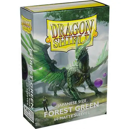 Dragon Shield: Japanese Size Sleeves – Matte – Forest Green