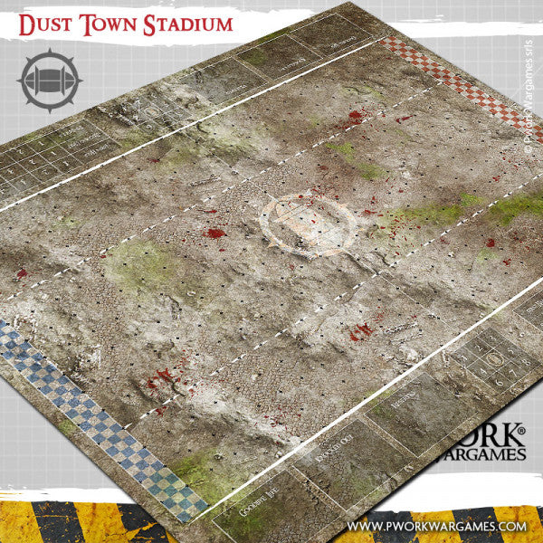 PWork - Blood Bowl - Dust Town Stadium - Fantasy Football Mat