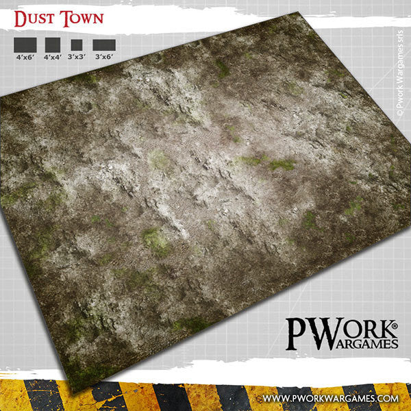 PWork - Dust Town - Wargames Terrain Mat - 22X30"