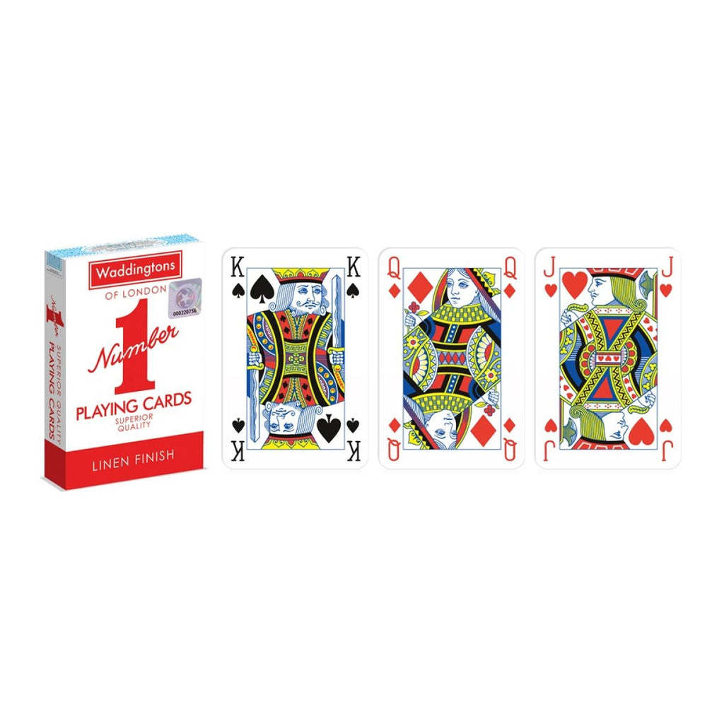 Number 1 Red Playing Card