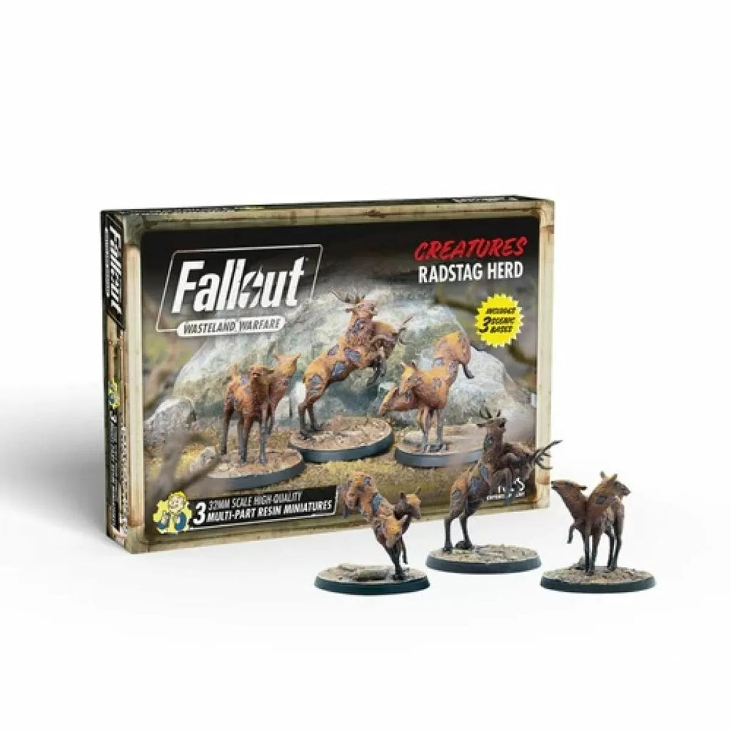 Fallout Wasteland Warfare - Creatures: Radstag Herd