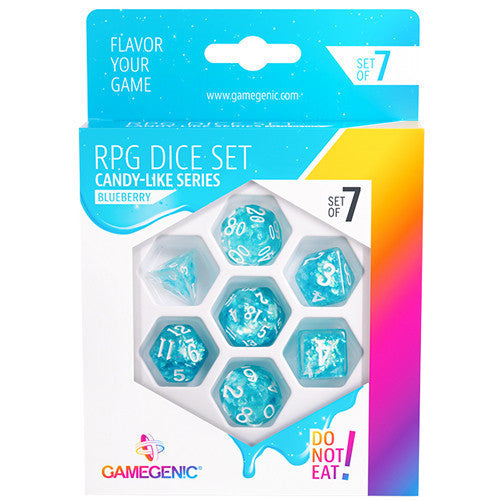 Gamegenic Candy-like Series - Blueberry - RPG Dice Set (7pcs)