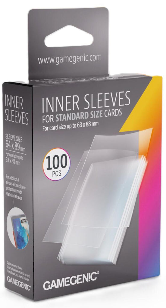 Gamegenic Inner Card Sleeves (64mm x 89mm) (100 Sleeves Per Pack)
