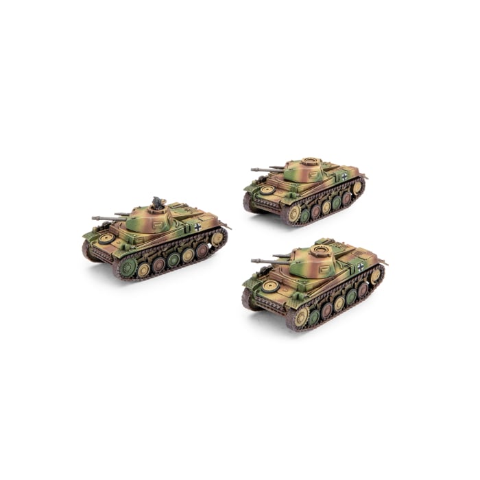 Flames of War - GBX183 - Germans: Panzer II Tank Platoon (x3 Plastic)