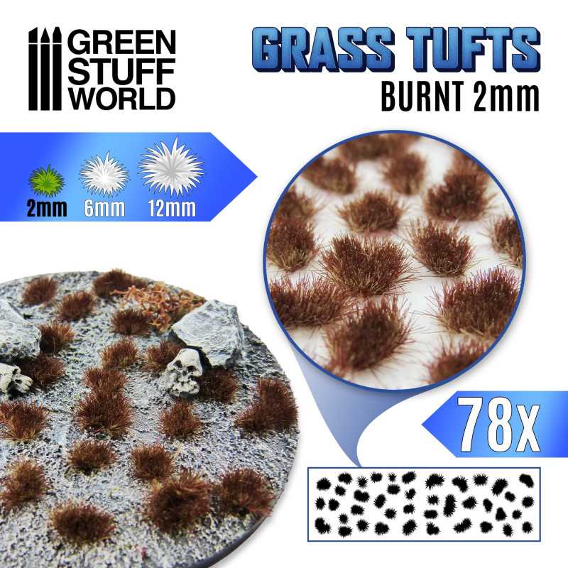 Green Stuff World - 10981 - Grass Tufts - 2mm self-adhesive - Burnt