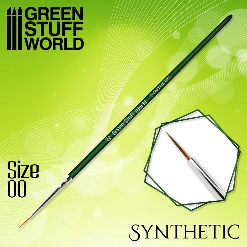 Green Stuff World - 2328 - Green Series Synthetic Brush - Size 00