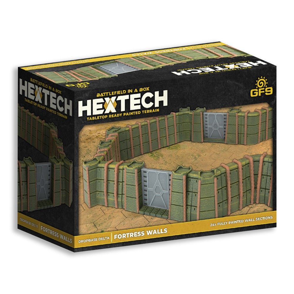 Hextech Terrain: Dropbase Delta – HEXT20 - Fortress Walls (26)