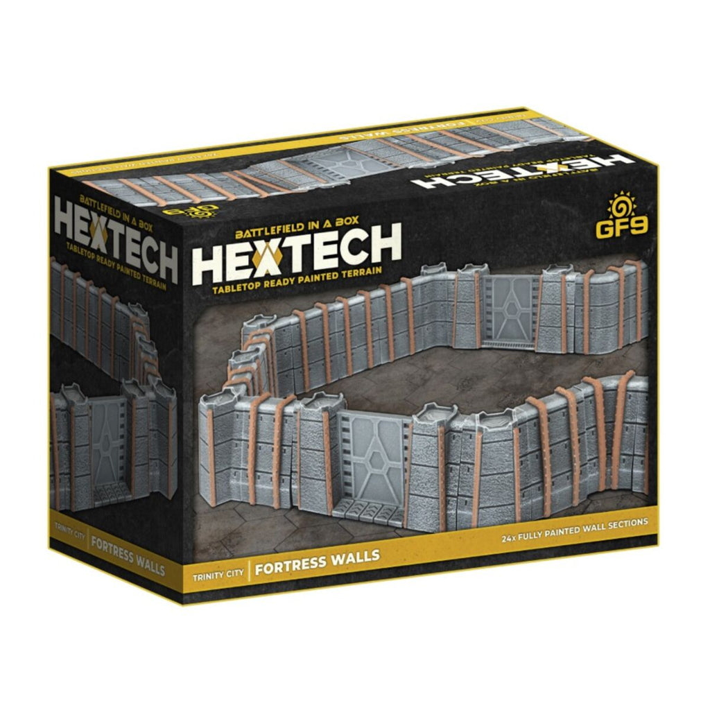 Battlefield in a Box - HEXT30 - Hextech Terrain: Trinity City – Fortress Walls