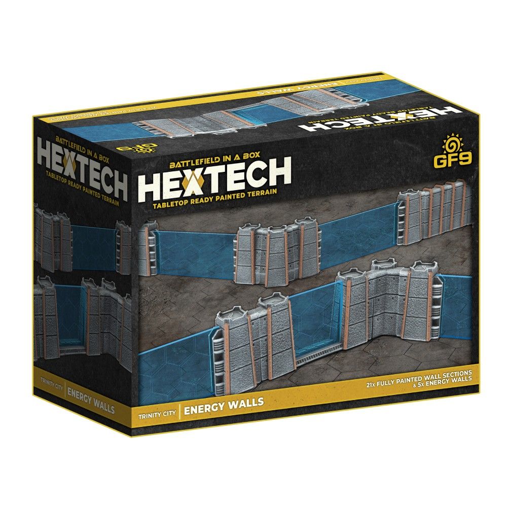 Battlefield in a Box - HEXT31 - Hextech Terrain: Trinity City – Energy Walls